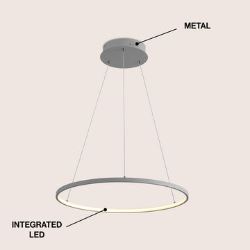 Brice Modern Contemporary Iron Integrated LED Pendant